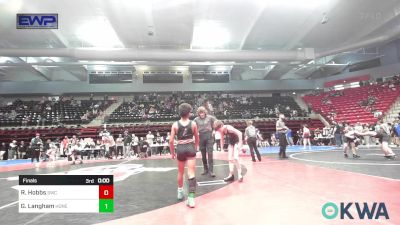 76 lbs 3rd Place - Levi Matheny, Skiatook Youth Wrestling vs Manny Payne Jr, HURRICANE WRESTLING ACADEMY