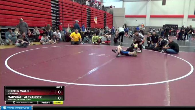 65 lbs Cons. Round 3 - Marshall Alexander, Arab Youth Wrestling vs Porter  Walsh, Stronghold