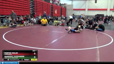 65 lbs Cons. Round 3 - Marshall Alexander, Arab Youth Wrestling vs Porter Walsh, Stronghold