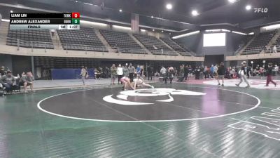 125 lbs Final - Liam Lin, Tomkins Cove vs Andrew Alexander, Burnham