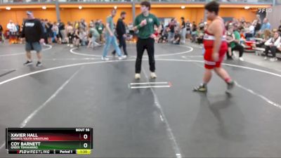 Round 3 - Xavier Hall, Knights Youth Wrestling vs Coy Barnett, Greer Tomahawks