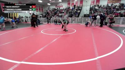 145 lbs Champ. Round 2 - Maiya Bradley, Vista Murrieta vs Veronica Flores, Banning