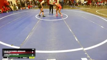 140 lbs Quarterfinal - Catalina Kohler, Hillsdale vs Lilah Olivares-serrano, San Benito