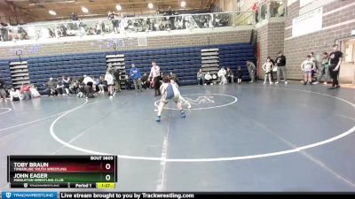 115 lbs Round 1 - John Eager, Middleton Wrestling Club vs Toby Braun, Timberline Youth Wrestling