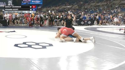 207 lbs Champ. Rd Of 64 - Marley Dickinson, Wyoming vs Vivianna Scott, Oregon