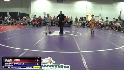 87 lbs Round 1 (16 Team) - Obadiah Willis, Illinois vs Zachary Donalson, Arkansas