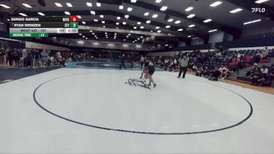 197 lbs Cons. Round 4 - Ryan Weinzen, Saint Vincent vs Sergio Garcia, Messiah