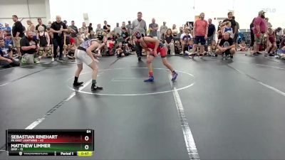 84 lbs Round 2 (4 Team) - Sebastian Rinehart, PA East Lightning vs Matthew Limmer, OMP