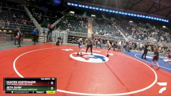 92 lbs Champ. Round 1 - Seth Shaw, Green River Grapplers Wrestling vs Hunter Gortemaker, Team Braves Wrestling Club