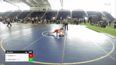 95 lbs Semifinal - Trevor Cowan, Jwc vs Apollo Willuweit, Winner Wrestling