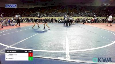 102 lbs Quarterfinal - Reyna Baeza, Woodward Youth Wrestling vs Mia Waite, Tulsa Blue T Panthers