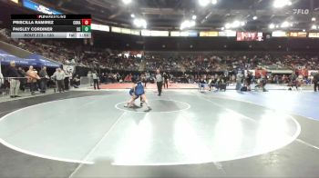 130 lbs Champ. Round 2 - Paisley Cordiner, Crook County vs Priscilla Ramirez, Caldera