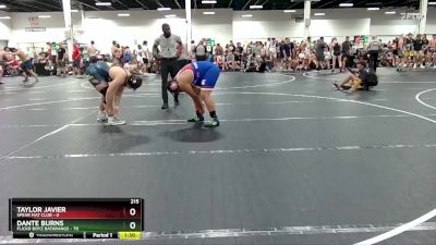 215 lbs Round 1 (6 Team) - Dante Burns, Flickr Boyz Batarangs vs Taylor Javier, Spear Mat Club