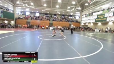 132 lbs Champ. Round 1 - Nathan Maestas, Cherokee Trail vs Logan Goode, Boulder City