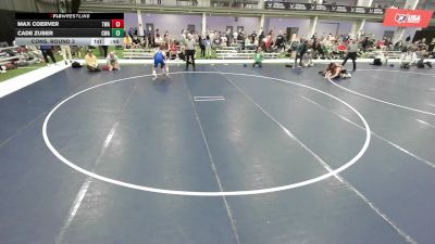 Junior Boys - 144 lbs Cons. Round 3 - Cade Zuber, Contenders Wrestling Academy vs Max Coerver, Thoroughbred Wrestling Academy