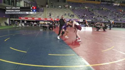 180 lbs 2nd Wrestleback (16 Team) - Tracy Linklater, Schreiner University vs Angelina Caban, Elmira College