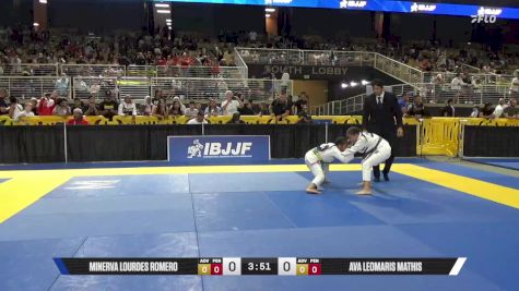 Minerva Lourdes Romero vs Ava Leomaris Mathis 2025 Pan Kids Jiu-Jitsu IBJJF Championship