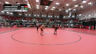 144 lbs Semifinal - Anthony Simpson, Arlington Lamar vs Gabriel Rodriguez, Pebble Hills