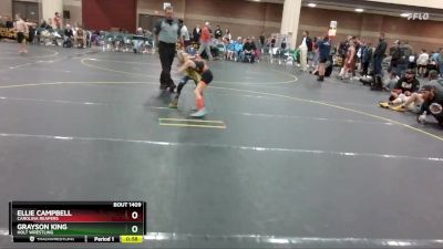 52 lbs Round 1 - Ellie Campbell, Carolina Reapers vs Grayson King, Holt Wrestling