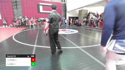 215 lbs Round Of 16 - Jackson Rinke, Bridgewater-Raynham vs John Gill, Catholic Memorial