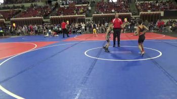 62 lbs Cons. Round 4 - Bradley Eustice, Sidney Wrestling Club vs Zacchaeus Roehrich, Williston Coyotes