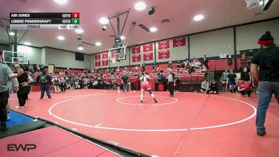 170 lbs Final - Abi Jones, Kiefer High School vs Libbee Pendergraft, Kiefer High School
