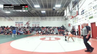 105 lbs Cons. Round 4 - Vanessa Ortiz, Glenns Ferry vs Jayda Phillips, Middleton