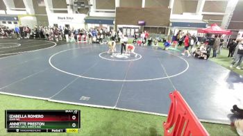 162-169 lbs Round 1 - Izabella Romero, Elko WC vs Annette Preston, Arizona Girls Wrestling