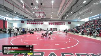 197 lbs Quarterfinal - Simon Lingle, Brockport vs Brenton Russell, Army Prep