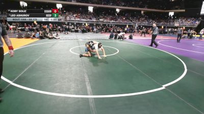 5A 175 lbs Champ. Round 1 - Koby Soliz, Corpus Christi Carroll vs Leo Ashurov, Frisco Reedy