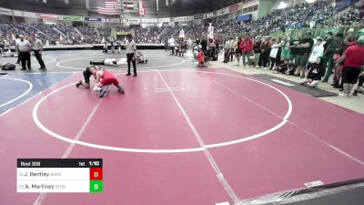 130 lbs Round Of 32 - Jackson Bentley, Buena Vista Middle School vs Adrien Martinez, Sedgwick County