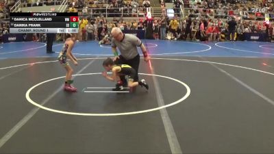 45 lbs Champ. Round 1 - Danica McClelland, Watkins Memorial vs Danika Frank, Suicide Squad