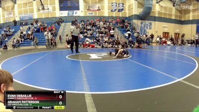 49 lbs Placement Matches (8 Team) - Evan Debaillie, Garrett Wrestling Club vs Graham Patterson, Leo Wrestling Club