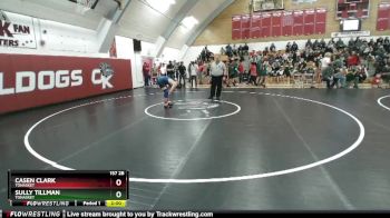 157 2B Quarterfinal - Sully Tillman, Tonasket vs Casen Clark, Tonasket