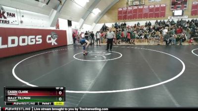 157 2B Quarterfinal - Sully Tillman, Tonasket vs Casen Clark, Tonasket