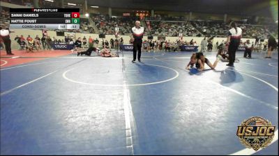 90 lbs Consolation - Sanai Daniels, Team Of Hard Knox vs Hattie Foust, Shelton Wrestling Academy