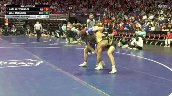 2A-165 lbs Champ. Round 1 - Will Atkinson, Woodward-Granger vs Kael Hutchinson, Albia