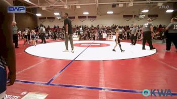 52 lbs Quarterfinal - Abner Kirkes, Mcalester Youth Wrestling vs Lynlee Smittle, Wagoner Takedown Club