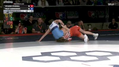 100 lbs 1st Place Match - Ryleigh Sturgill, TN vs Riley Karwowski, PA