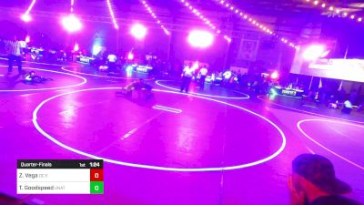 65 lbs Quarterfinal - Zane Vega, DC Elite vs Tiger Goodspeed, Unattached