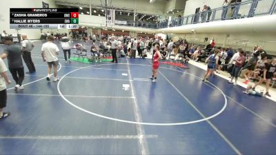 144-155 lbs Round 1 - Zasha Graneros, Defiant Wrestling Club vs Hallie Myers, Sanderson Wrestling Academy