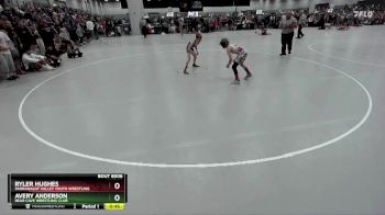 70 lbs Champ. Round 1 - Ryler Hughes, Pahranagat Valley Youth Wrestling vs Avery Anderson, Bear Cave Wrestling Club