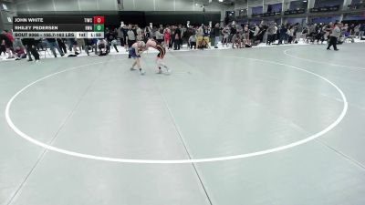 112.4-117.9 lbs Champ. Round 3 - Rhiley Pedersen, Heartland Wrestling Academy vs John White, Team Idaho Wrestling Club