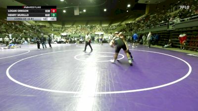 175 lbs Consi Of 16 #1 - Logan Oregon, Redwood -Visalia vs Henry Murillo, Madera South