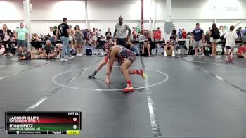 100 lbs Round 3 (6 Team) - Ryan Mertz, U2 Upstate Uprising vs Jacob Phillips, Mat Warriors White