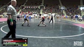 145 lbs Champ. Round 2 - Landon Poore, Cleburne County vs Caleb Armstrong, Montgomery Catholic Prep School
