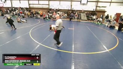 130+ Quarterfinal - Tj Fuamatu, Jordan Juniors vs Breckenridge (Ridge) Sube, Northside Wrestling Club