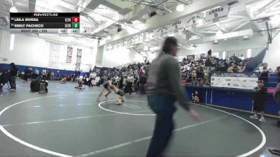 105 lbs Cons. Round 2 - Emily Pacheco, Sunny Hills vs Leila Rivera, El Toro