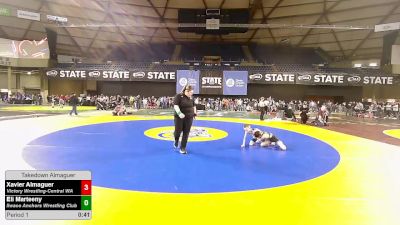 56 lbs Quarters - Xavier Almaguer, Victory Wrestling-Central WA vs Eli Marteeny, Ilwaco Anchors Wrestling Club