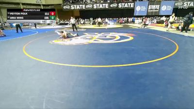 Girls 3A 100 lbs Cons. Round 2 - Peyton Polk, Kelso (Girls) vs Aria Wing, Sedro-Woolley (Girls)